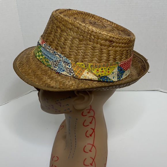 Vintage Straw Woven Hat | Unisex Chinese Walking Cap | Vegan Eco Friendly Boho - Picture 4 of 10
